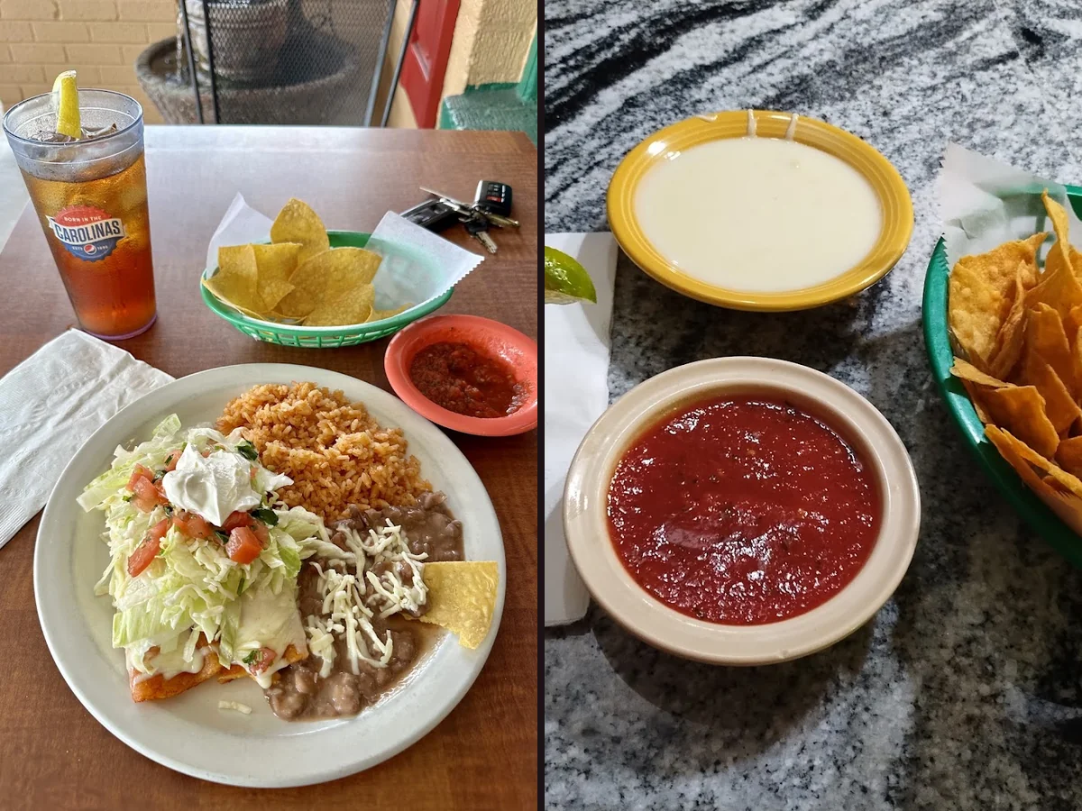 Bar seating inside Chavela's restaurant